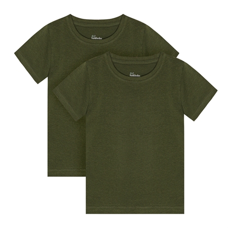 Billede af BIRKHOLM 2-Pak T-shirts Army Grøn